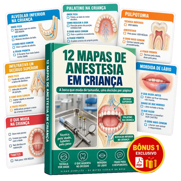 Bônus 1: 12 Mapas de Anestesia em Criança